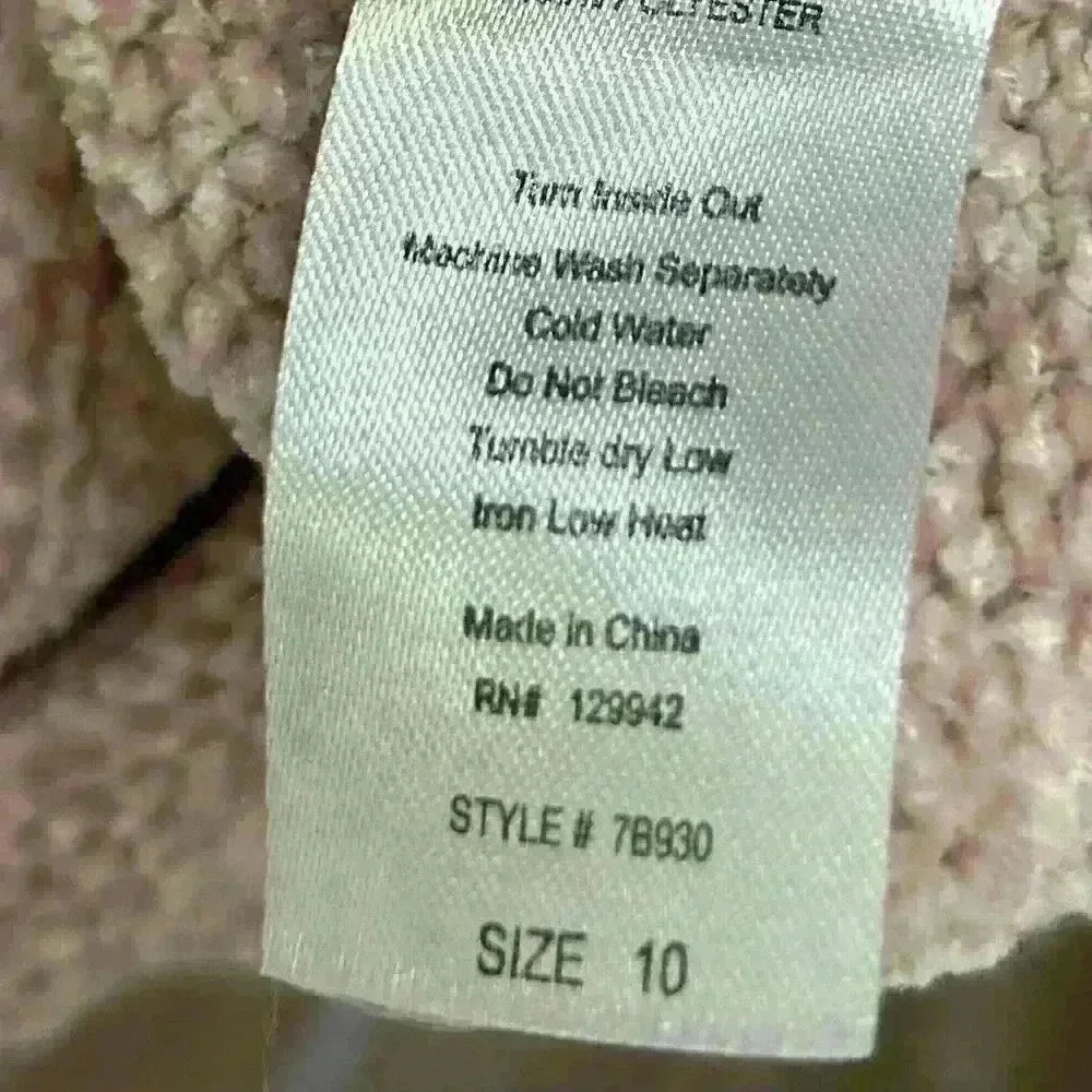 Btween little girls pink sweater with flower patch size 10 - Picture 9 of 9